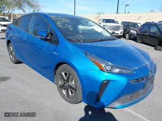 2019 Toyota Prius L Eco with VIN JTDKARFU2K3075756, listed as a IAAI auction lot 41459946 with 75,382 mi miles. Bid and sale history available at carsss.com. Image 1.