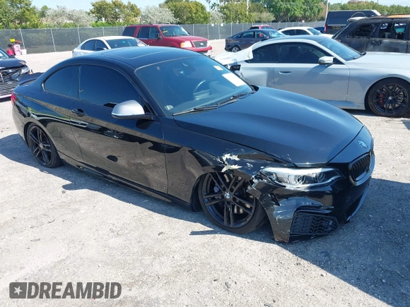 2019 BMW 2 Series M240i with VIN WBA2J5C53KVC07918, listed as a IAAI auction lot 42039042 with 46,133 mi miles and . Bid and sale history available at carsss.com. Image 1.