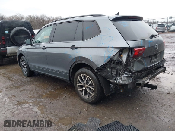 2021 Volkswagen Tiguan S with VIN 3VV0B7AX3MM026708, listed as a IAAI auction lot 41527399 with 80,061 mi miles and . Bid and sale history available at DreamBid. Image 3.