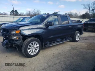 2020 Chevrolet Silverado 1500 Custom with VIN 3GCPWBEK0LG256626, listed as a Copart auction lot 46325475 with 38,514 mi miles and Salvage Title. Bid and sale history available at carsss.com. Image 1.
