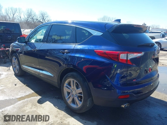 2021 Acura RDX w/Advance Package with VIN 5J8TC2H74ML015916, listed as a IAAI auction lot 41662208 with 40,678 mi miles. Bid and sale history available at carsss.com. Image 3.
