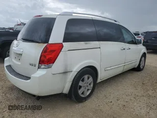 2008 Nissan Quest with VIN 5N1BV28U78N108686, listed as a Copart auction lot 74558294 with 120,697 mi miles and Clean Title. Bid and sale history available at carsss.com. Image 3.