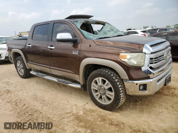 2015 Toyota Tundra Platinum z VIN 5TFAW5F11FX434086, wystawiony jako Copart lot #51345655 z przebiegiem 160 462 mil mil oraz Czysty tytuł • Clean title. Historia ofert i sprzedaży dostępna na DreamBid. Obrazek 4.