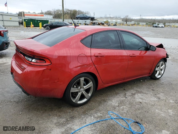 2013 Dodge Dart GT with VIN 1C3CDFCB5DD341222, listed as a Copart auction lot 41402785 with 186,903 mi miles and Salvage Title. Bid and sale history available at carsss.com. Image 3.