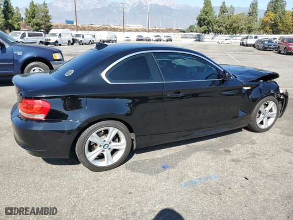 2013 BMW 1 Series 128i with VIN WBAUP9C56DVS95393, listed as a Copart auction lot 77989924 with 51,221 mi miles and Salvage Title. Bid and sale history available at carsss.com. Image 3.
