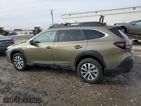 2025 Subaru Outback Premium z VIN 4S4BTADC0S3117214, wystawiony jako Copart lot #45672585 z przebiegiem 7 608 mil mil oraz Szkoda całkowita • Salvage title. Historia ofert i sprzedaży dostępna na DreamBid. Obrazek 2.