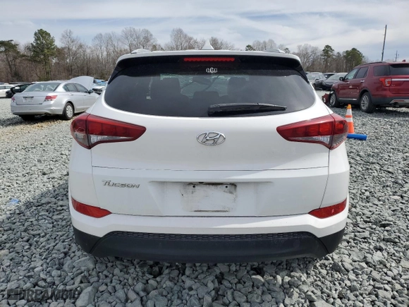 2017 Hyundai Tucson SE Plus with VIN KM8J33A4XHU420492, listed as a Copart auction lot 46785295 with 104,844 mi miles and Salvage Title. Bid and sale history available at carsss.com. Image 6.