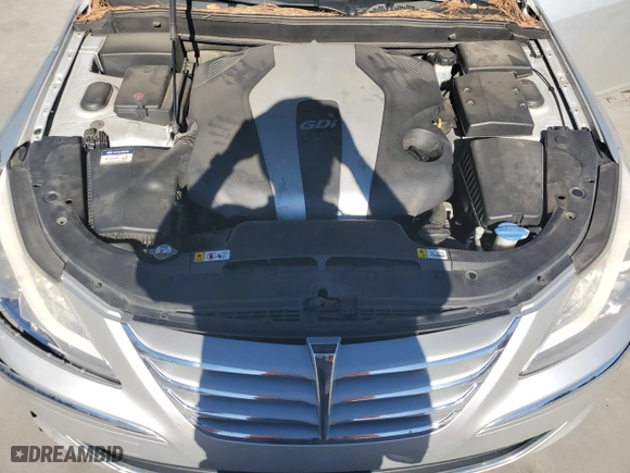 2013 Hyundai Genesis 3.8L with VIN KMHGC4DD4DU246604, listed as a Copart auction lot 47034285 with 146,302 mi miles and Salvage Title. Bid and sale history available at carsss.com. Image 11.