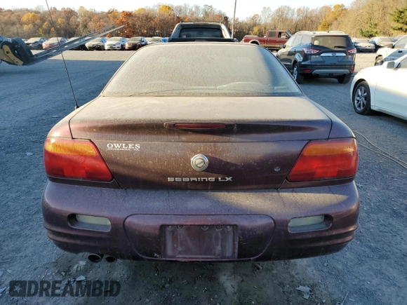 1997 Chrysler Sebring with VIN 4C3AU42N6VE180381, listed as a Copart auction lot 79449954 with 126,425 mi miles and Clean Title. Bid and sale history available at DreamBid. Image 6.