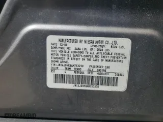 2010 Infiniti EX35 Journey with VIN JN1AJ0HR8AM753230, listed as a Copart auction lot 49227705 with 169,130 mi miles and Salvage Title. Bid and sale history available at carsss.com. Image 13.