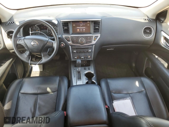 2017 Nissan Pathfinder SV with VIN 5N1DR2MN3HC687473, listed as a Copart auction lot 63376195 with 69,600 mi miles and Salvage title. Bid and sale history available at DreamBid. Image 8.