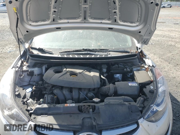 2013 Hyundai Elantra GLS с VIN KMHDH4AE9DU726235, выставлен на аукционе Copart как лот 59017135 с пробегом Не указан миль и Списание • Salvage title. История ставок и продаж доступна на DreamBid. Изображение 11.