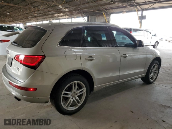 2015 Audi Q5 Premium Plus with VIN WA1LFAFP2FA006482, listed as a Copart auction lot 58830545 with 141,937 mi miles and Salvage title. Bid and sale history available at DreamBid. Image 3.