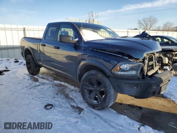 2021 Ram 1500 Warlock with VIN 1C6RR7GG2MS513910, listed as a Copart auction lot 45637365 with Not provided miles and Salvage title. Bid and sale history available at DreamBid. Image 4.