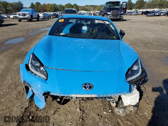 2022 Toyota GR86 Premium with VIN JF1ZNBF16N8755527, listed as a Copart auction lot 80988554 with 0 mi miles and Salvage Title. Bid and sale history available at carsss.com. Image 5.