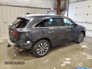 2016 Acura MDX w/Tech with VIN 5FRYD4H40GB001147, listed as a Copart auction lot 50178505 with 157,768 mi miles and Clean Title. Bid and sale history available at carsss.com. Image 3.