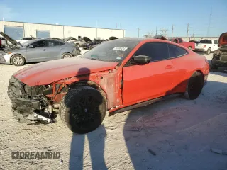 2021 BMW M4 Competition with VIN WBS33AZ06MCG53607, listed as a Copart auction lot 75600424 with 42,529 mi miles and Salvage Title. Bid and sale history available at carsss.com. Image 1.