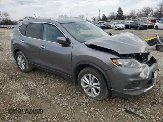 2016 Nissan Rogue SV with VIN KNMAT2MV3GP612157, listed as a Copart auction lot 49903025 with 0 mi miles and Salvage Title. Bid and sale history available at carsss.com. Image 4.