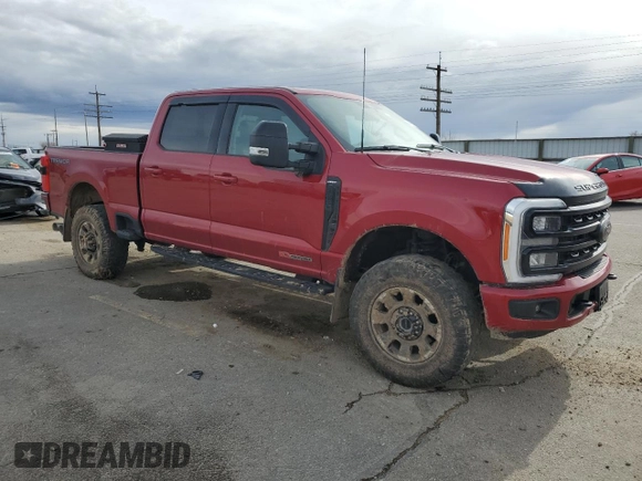 2023 Ford F-250 XL with VIN 1FT8W2BM3PED36980, listed as a Copart auction lot 49450125 with 57,760 mi miles and Salvage Title. Bid and sale history available at DreamBid. Image 4.