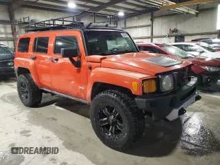 2008 Hummer H3 SUV with VIN 5GTEN13E488103030, listed as a Copart auction lot 43262805 with 168,950 mi miles and Salvage Title. Bid and sale history available at carsss.com. Image 4.