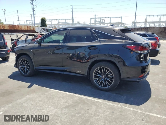 2022 Lexus RX with VIN 2T2YGMDA5NC076315, listed as a Copart auction lot 59921264 with 25,883 mi miles and Salvage Title. Bid and sale history available at carsss.com. Image 2.