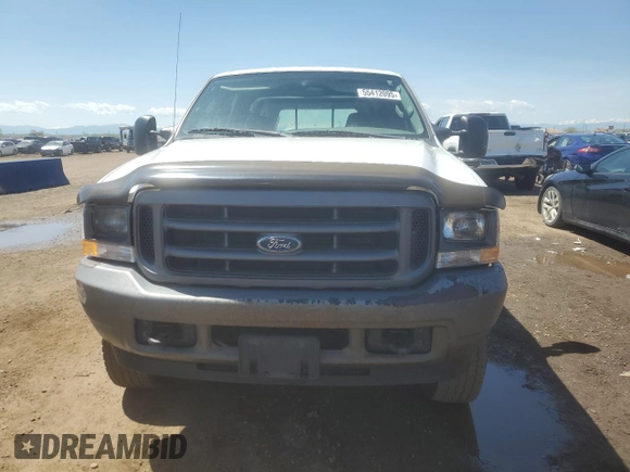 2004 Ford F-250 XL with VIN 1FTNW21L94EC37720, listed as a Copart auction lot 55412095 with 145,255 mi miles and Salvage title. Bid and sale history available at DreamBid. Image 5.