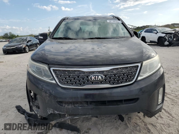 2015 Kia Sorento SX with VIN 5XYKW4A7XFG647597, listed as a Copart auction lot 48148365 with 186,022 mi miles and Salvage Title. Bid and sale history available at carsss.com. Image 5.