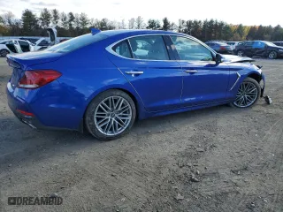 2020 Genesis G70 2.0T with VIN KMTG34LA5LU047721, listed as a Copart auction lot 74009343 with 34,676 mi miles. Bid and sale history available at carsss.com. Image 3.