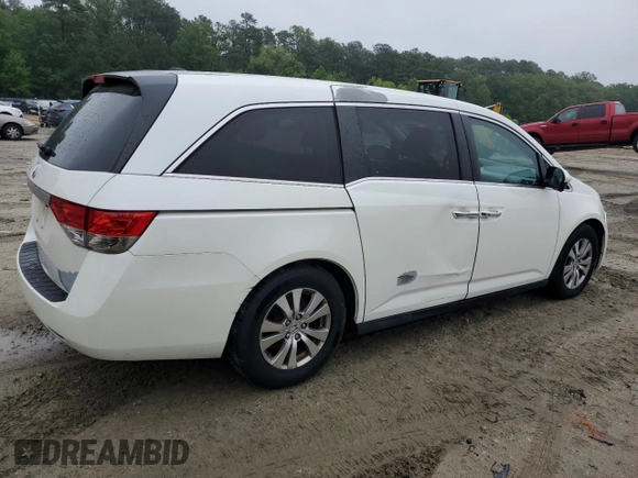 2014 Honda Odyssey EX-L with VIN 5FNRL5H63EB079306, listed as a Copart auction lot 57170635 with 256,140 mi miles and Clean title. Bid and sale history available at DreamBid. Image 3.