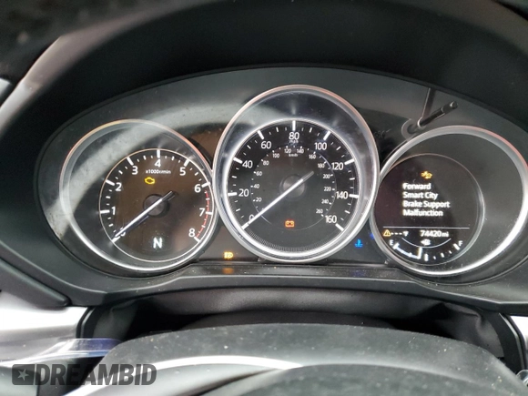 2022 Mazda CX-5 2.5 S Preferred Package with VIN JM3KFBCM9N0550085, listed as a Copart auction lot 49111775 with 74,420 mi miles and Salvage Title. Bid and sale history available at carsss.com. Image 9.