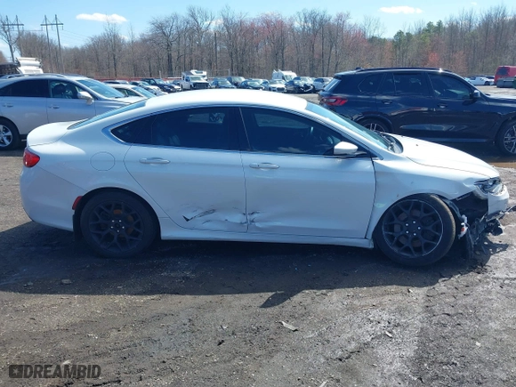 2015 Chrysler 200 C with VIN 1C3CCCEG0FN584234, listed as a IAAI auction lot 41867165 with 107,366 mi miles. Bid and sale history available at carsss.com. Image 13.