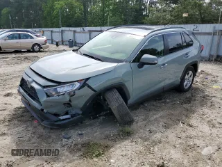 2019 Toyota RAV4 XLE with VIN JTMP1RFV6KD024642, listed as a Copart auction lot 57631075 with 36,051 mi miles and Salvage title. Bid and sale history available at DreamBid. Image 1.