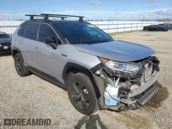 2021 Toyota RAV4 Hybrid XSE with VIN 4T3E6RFV1MU057403, listed as a Copart auction lot 47809415 with 56,570 mi miles and Salvage Title. Bid and sale history available at carsss.com. Image 4.
