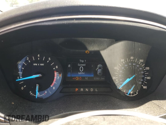 2017 Ford Fusion SE with VIN 3FA6P0H71HR280973, listed as a Copart auction lot 55874795 with 55,501 mi miles and Salvage title. Bid and sale history available at DreamBid. Image 9.