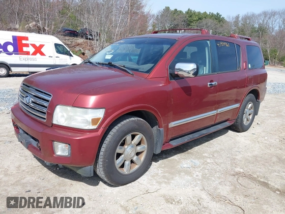 2004 Infiniti QX56 with VIN 5N3AA08C24N803775, listed as a IAAI auction lot 41909960 with 238,887 mi miles. Bid and sale history available at carsss.com. Image 2.