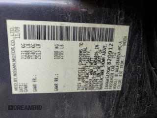 2010 Nissan Maxima SV with VIN 1N4AA5APXAC820912, listed as a Copart auction lot 60726965 with 119,093 mi miles and Salvage title. Bid and sale history available at DreamBid. Image 12.