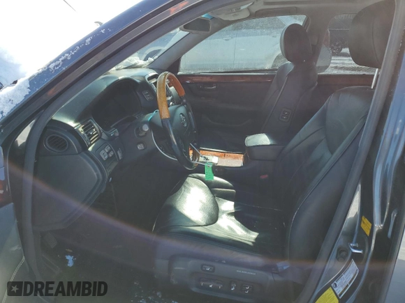 2005 Lexus LS 430 with VIN JTHBN36F255012926, listed as a Copart auction lot 45208135 with 197,570 mi miles and Salvage Title. Bid and sale history available at carsss.com. Image 7.