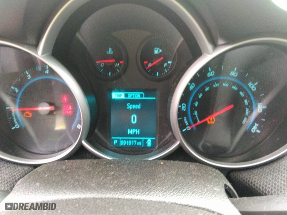 2014 Chevrolet Cruze 1LT with VIN 1G1PC5SB7E7249503, listed as a IAAI auction lot 42005106 with 91,917 mi miles. Bid and sale history available at carsss.com. Image 7.