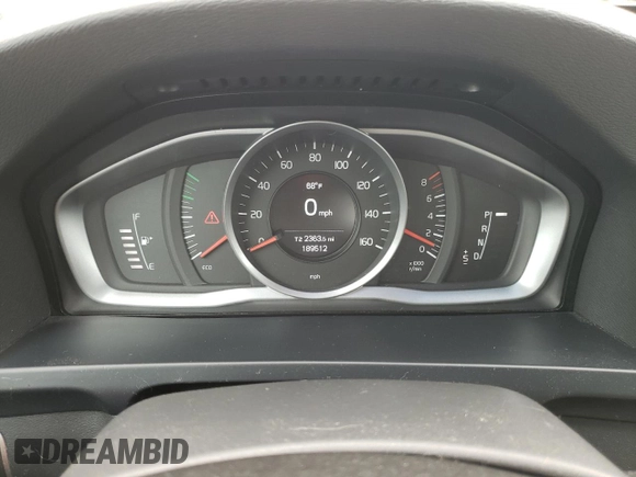 2017 Volvo S60 Dynamic with VIN YV140MTL5H2420359, listed as a Copart auction lot 53880315 with 189,512 mi miles and Salvage Title. Bid and sale history available at carsss.com. Image 9.