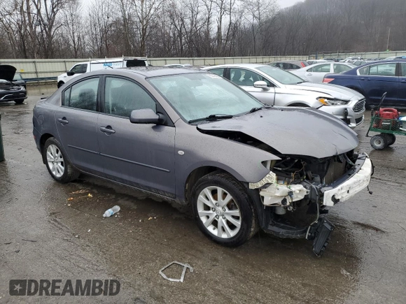 2008 Mazda 3 i Sport with VIN JM1BK12F981786106, listed as a Copart auction lot 85446424 with 200,362 mi miles and Salvage Title. Bid and sale history available at DreamBid. Image 4.