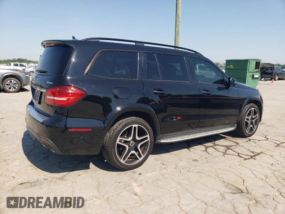 2017 Mercedes-Benz GLS 550 with VIN 4JGDF7DE2HA957424, listed as a Copart auction lot 63464655 with 97,616 mi miles and Salvage title. Bid and sale history available at DreamBid. Image 3.