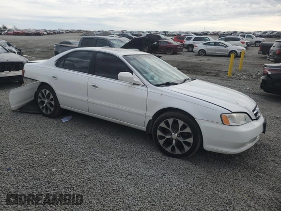 1999 Acura TL with VIN 19UUA5649XA022722, listed as a Copart auction lot 46672175 with 195,892 mi miles and Salvage Title. Bid and sale history available at carsss.com. Image 4.
