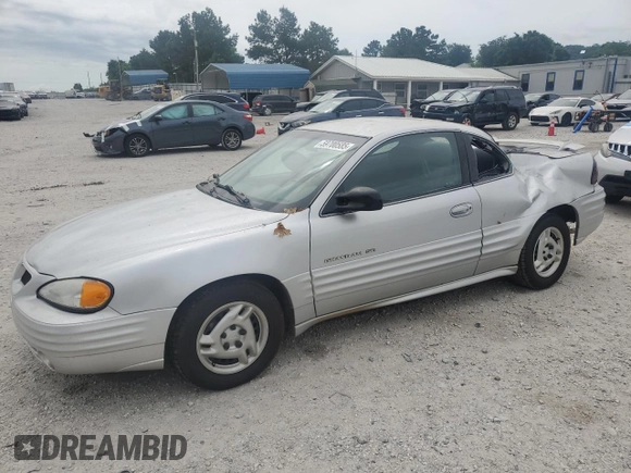 2001 Pontiac Grand Am with VIN 1G2NE12TX1M668035, listed as a Copart auction lot 59700585 with 60,965 mi miles and Salvage title. Bid and sale history available at DreamBid. Image 1.