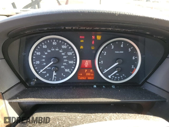 2006 BMW 5 Series 530i with VIN WBANE73526CM30060, listed as a Copart auction lot 49921775 with 168,962 mi miles and Salvage Title. Bid and sale history available at carsss.com. Image 9.