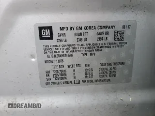 2017 Chevrolet Trax LS with VIN KL7CJKSBXHB244207, listed as a Copart auction lot 50719925 with 69,167 mi miles and Salvage Title. Bid and sale history available at carsss.com. Image 15.