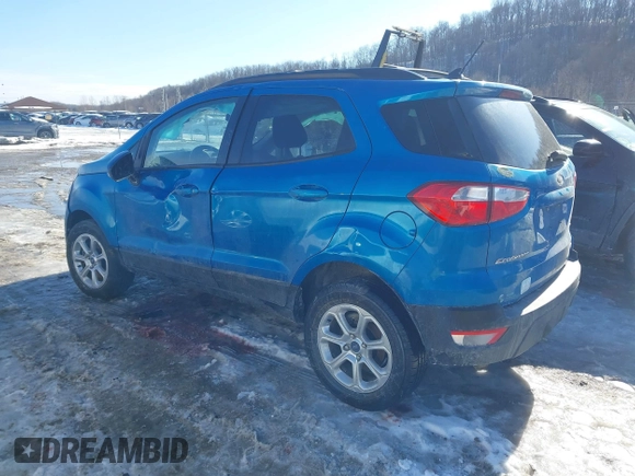 2020 Ford EcoSport SE with VIN MAJ6S3GL8LC336607, listed as a IAAI auction lot 41419824 with 47,070 mi miles. Bid and sale history available at carsss.com. Image 3.