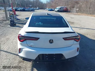 2022 Acura TLX w/A-Spec Package with VIN 19UUB5F52NA005022, listed as a IAAI auction lot 40977803 with 9,665 mi miles. Bid and sale history available at carsss.com. Image 16.
