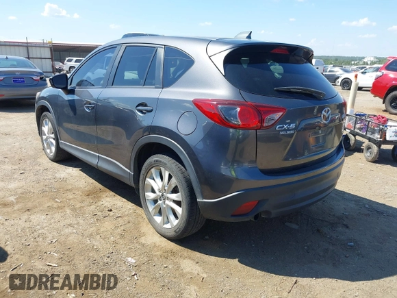 2014 Mazda CX-5 Grand Touring with VIN JM3KE2DY8E0383206, listed as a IAAI auction lot 40205756 with 120,231 mi miles. Bid and sale history available at carsss.com. Image 3.