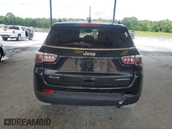 2018 Jeep Compass Limited with VIN 3C4NJDCBXJT258828, listed as a Copart auction lot 56818835 with 115,721 mi miles and Salvage title. Bid and sale history available at DreamBid. Image 6.