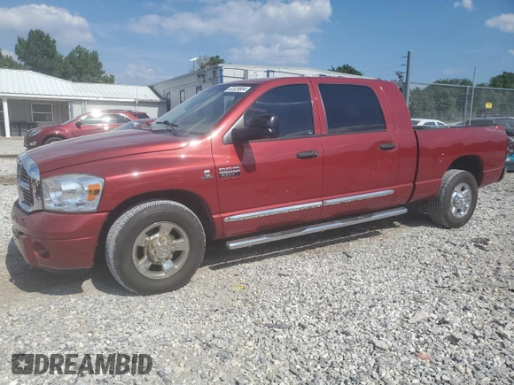 2007 Dodge Ram 2500 SLT with VIN 3D7KR29A27G826124, listed as a Copart auction lot 63529684 with 197,838 mi miles and Salvage Title. Bid and sale history available at carsss.com. Image 1.